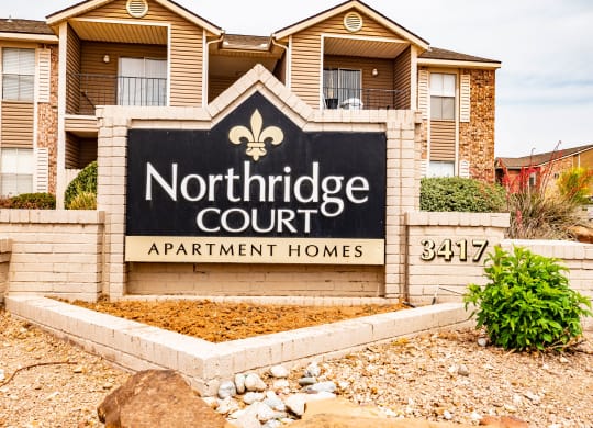 Northridge Court Apartments Entrance Sign Midland Texas Apartments