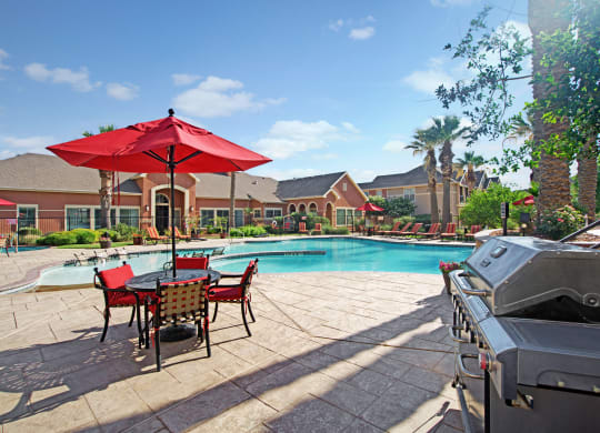 The Palms at Briarwood Outdoor Pool Apartment near Odessa, TX
