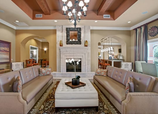 The Palms at Briarwood Lounge Midland Texas Apartments