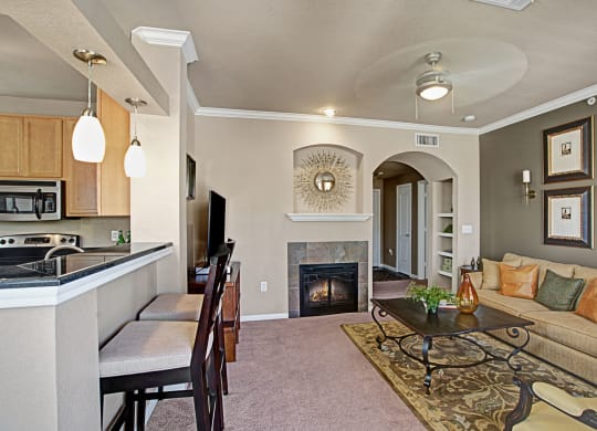 The Palms at Briarwood Living Area