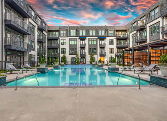 The Crosby at The Brickyard outdoor pool views Apartment with outdoor pool North of Dallas