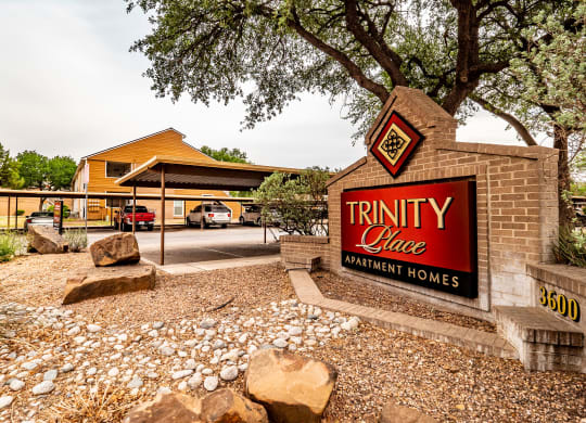 Trinity Place Monument Sign Apartment rental near Odessa, TX