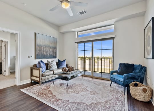 Waterford Market Apartments living Room Apartments in Frisco, TX