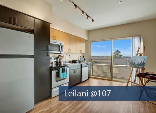 Leilani @ 107 kitchen Apartments in Seattle, WA