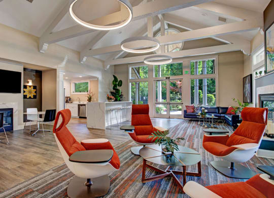 Portsmith Resident Lounge Apartments in Everett, WA