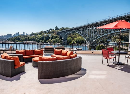St James Tower Rooftop Lounge Apartments in Seattle, WA