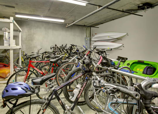 St. James Tower bike storage Apartments in Seattle, WA