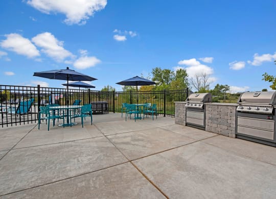 Outdoor Grilling Station at The Lafayette Apartment Homes, Dean Weidner Investments Apartments for rent Fitchburg, WI