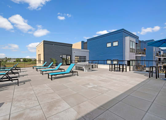 The Rooftop Deck at The Lafayette Apartment Homes, Weidner Real Estate Properties Apartments for rent Fitchburg, WI