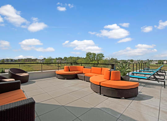 The Rooftop Lounge at the Lafayette Apartment Homes, Weidner Real Estate Properties Apartments for rent Fitchburg, WI