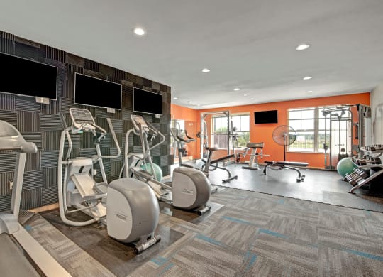 The Gym at The Vue at Pinnacle Peak Apartment Homes Apartments in Fitchburg, WI