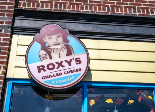 Roxys Grilled Cheese sign, Allston MA