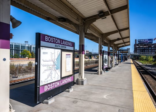 Boston Landing commuter rail landing