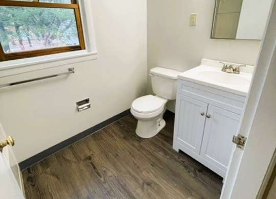Full size bathroom  at Haven East, Brunswick, Maine