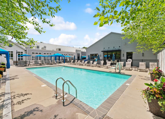 swimming pool at The Tannery, Glastonbury CT