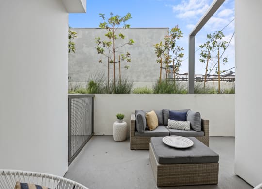 a home that explores communal living for adults at The Fairfax Flats Apartments, Los Angeles, California