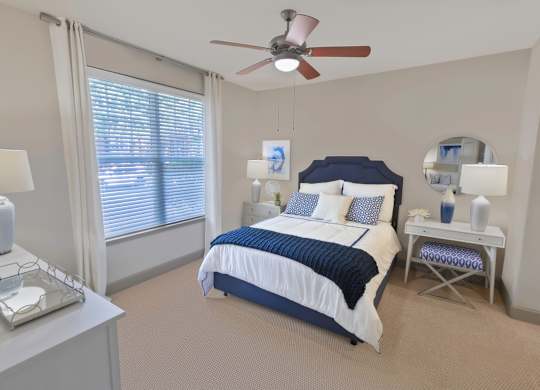 Bedroom with Large Window at The Estates at Ballantyne, Charlotte, NC, 28277