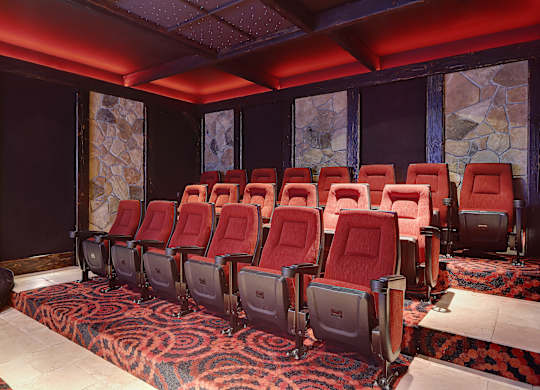 Row of Chairs in the Media Room at The Estates at Ballantyne, Charlotte, NC, 28277