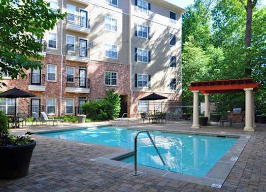 Swimming Pool And Sundeck at The Orleans of Decatur, Decatur, Georgia