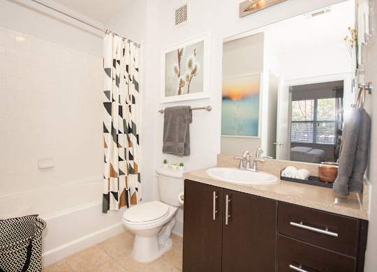 Bathroom at Glenwood Park Lofts, Atlanta
