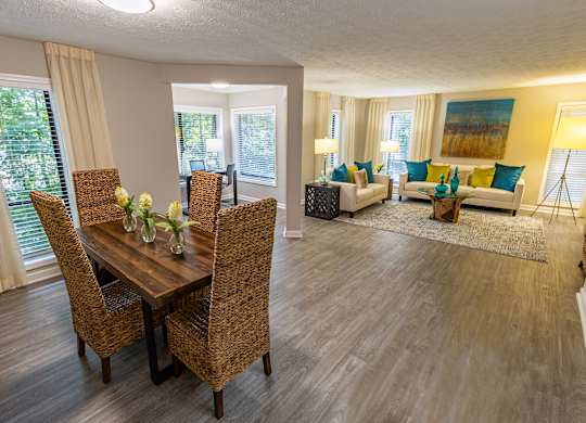 living room at Seven Pines, Alpharetta, GA