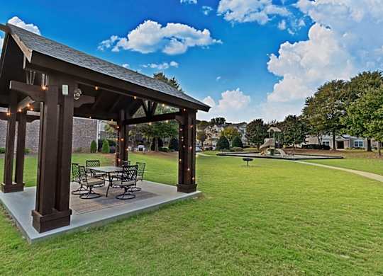 pavilion with seating area at Villas at Hampton, Hampton, Georgia