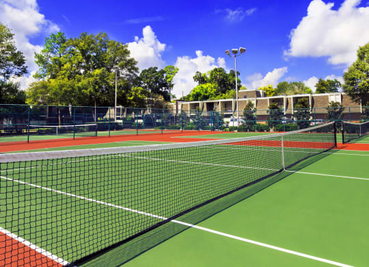 Tennis Courts Close Up