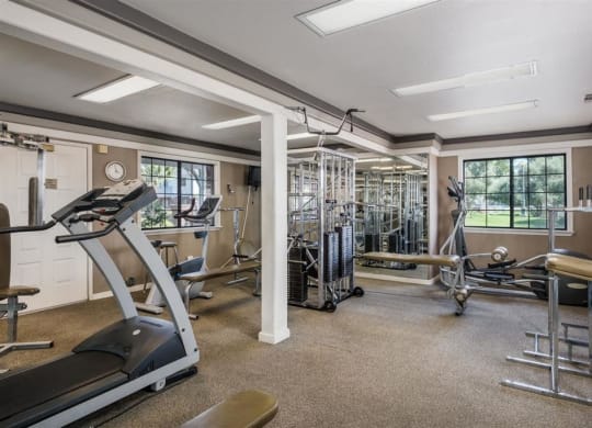State Of The Art Fitness Center at Oxford Park Apartments, Fresno, CA