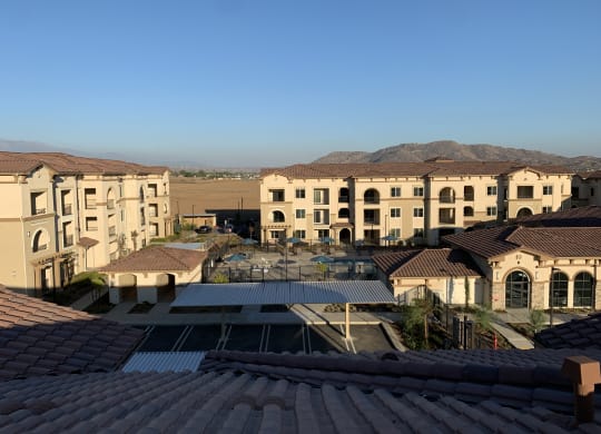 View of Apartment Complex at Villa Annette Apartments, Moreno Valley, CA, 92553