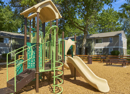 the playground at woodhaven apartments  at Woodhaven, Everett, 98203