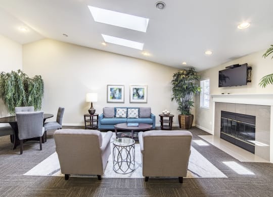Clubhouse interior at Arterra Apartments, Kent