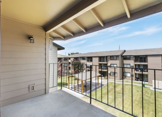 the view from a balcony at Brix Apartments  at Brix, Washington, 99362