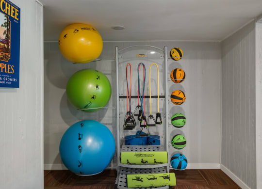 a room filled with lots of different types of sports equipment at Castlerock, Washington