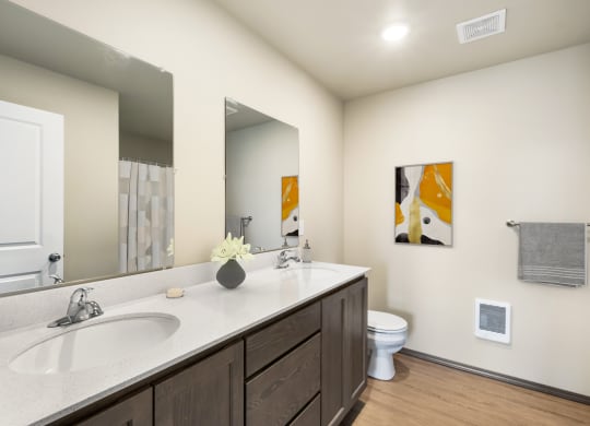 the enclave at homecoming terra vista bathroom  at Altitude, Washington, 98802