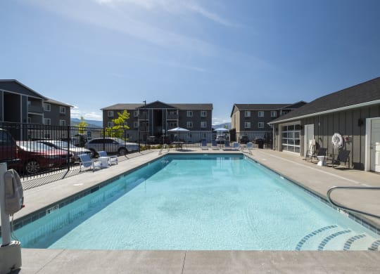 take a dip in our resort style pool  at Altitude, East Wenatchee, Washington