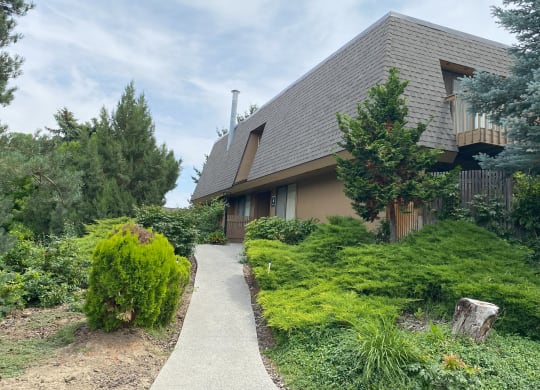 a house with a walkway in front of it at Castlerock, Wenatchee, WA