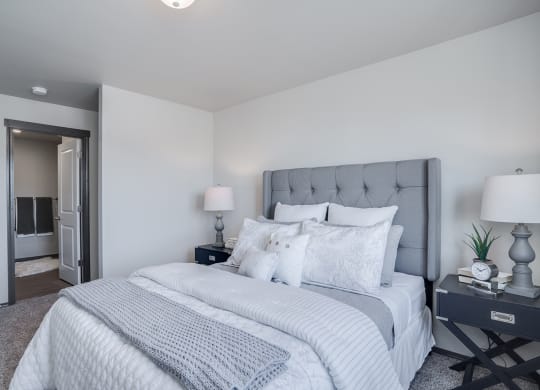 Main bedroom with ensuite bathroom. at Altitude, East Wenatchee, WA, 98802