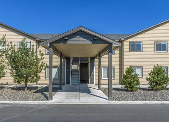 Entrance to apartments in Kennewick, wa for rent at Pine Tree Park