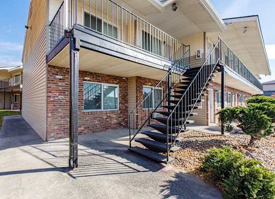 our apartments offer a staircase to the 2nd and 3rd floors