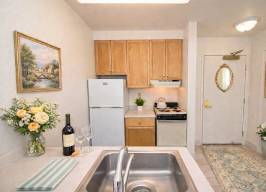 Kitchen Space at Campus Commons Senior Living, Sacramento, 95825