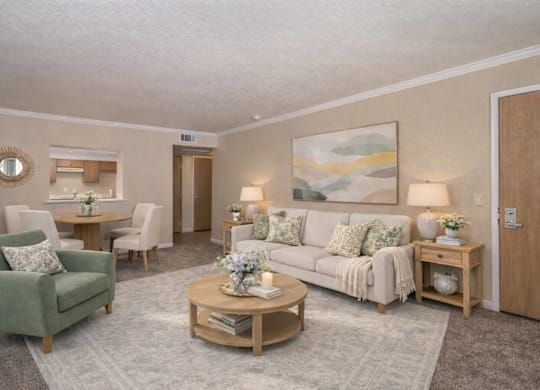 Modern Living Room at Lodi Commons Senior Living, California, 95240