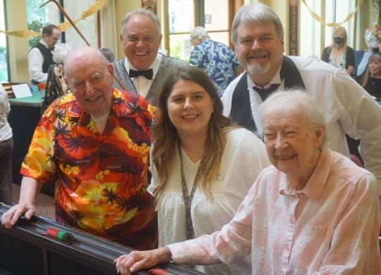 a group of people posing for a picture at Winding Commons Senior Living, Carmichael
