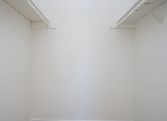 A white wall with two white bars on top.