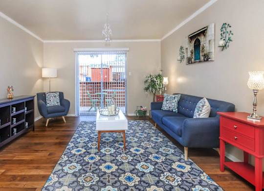 Living Room at Boston Woods Apartments, San Antonio TX, 78201