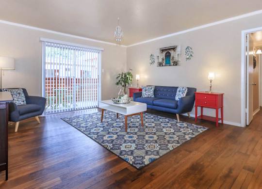 Spacious Living Area at Boston Woods Apartments, San Antonio TX, 78201