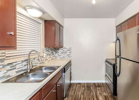 Kitchen at Boston Woods Apartments, San Antonio TX