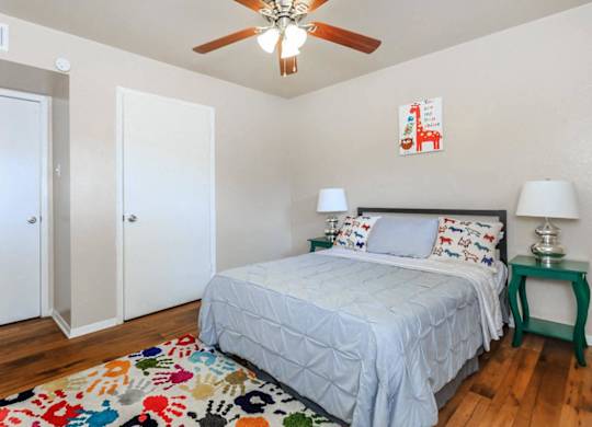Bedroom With Closet at Boston Woods Apartments, San Antonio TX