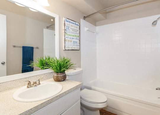 Bathroom With Bathtub at Boston Woods Apartments, San Antonio TX, 78201