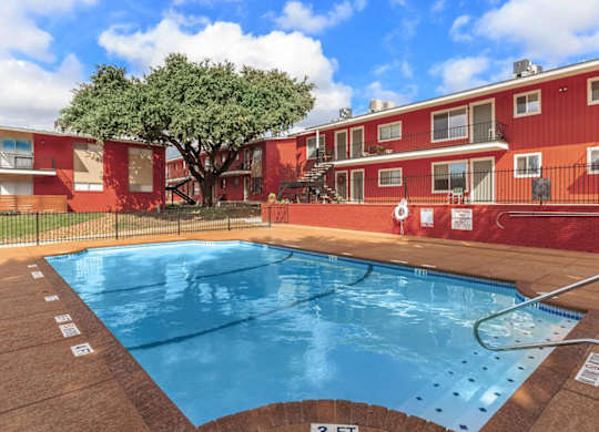 Extensive Resort Inspired Pool Deck at Boston Woods Apartments, San Antonio TX