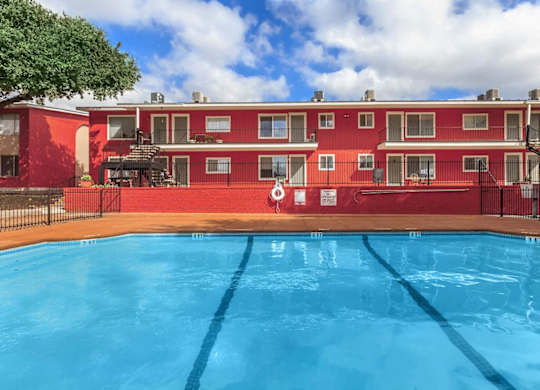 Crystal Clear Swimming Pool at Boston Woods Apartments, San Antonio Texas